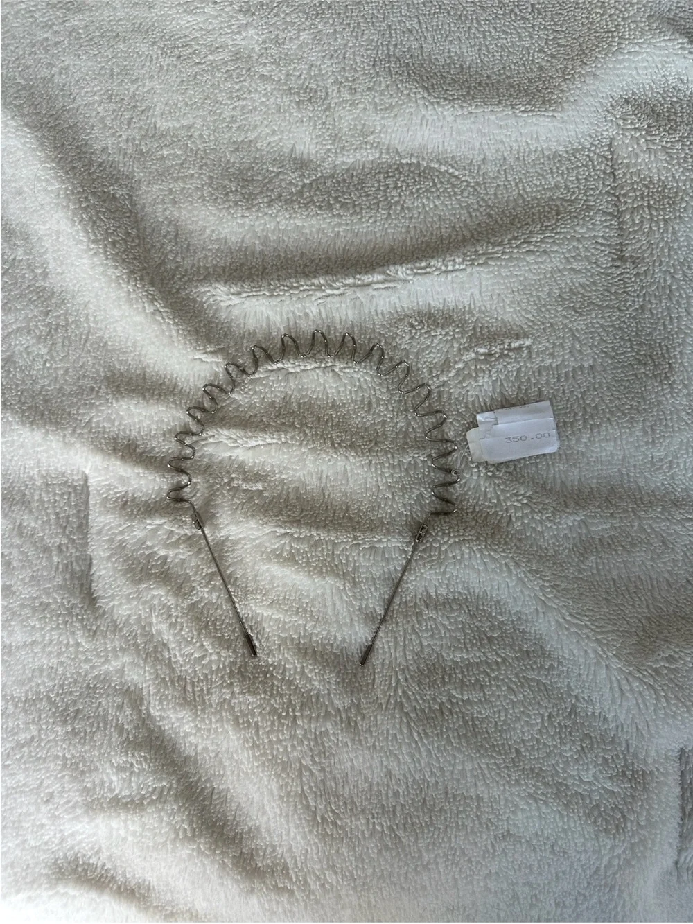 Givenchy Silver Show Zigzag Accent Headband - Picture 7 of 9